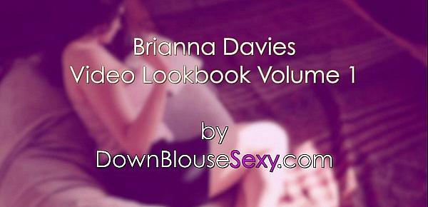  Brianna Davies - Video Lookbook 1 - Sexy brunette big natural tits